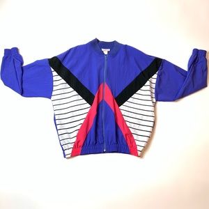 VTG USA Sport Club Windbreaker Womens Large Jacket